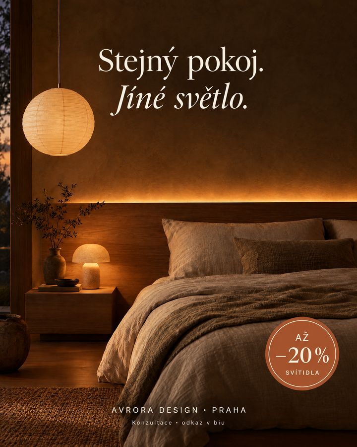 Stejný pokoj. Jiné světlo.